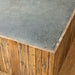 Park Hill Collection Coastal Cottage Aged Zinc Top Platform Coffee Table EFT06097