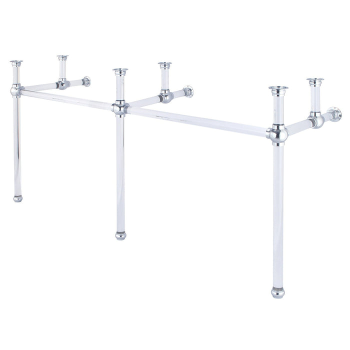 Water Creation Empire Empire 72 Inch Wide Double Wash Stand Only in Chrome Finish EP72A-0100