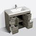 Eviva Lugano 42" Modern Bathroom Vanity with White Integrated Acrylic Sink