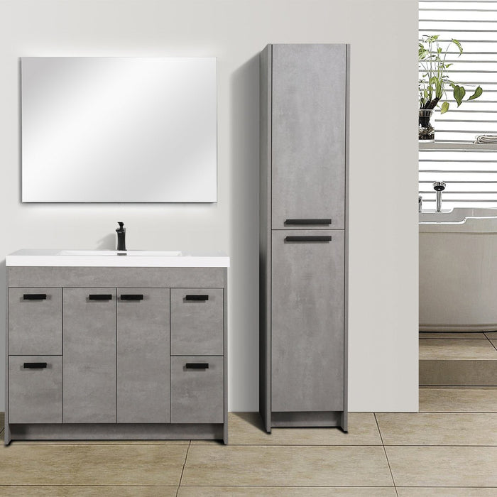 Eviva Lugano 42" Modern Bathroom Vanity with White Integrated Acrylic Sink