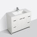 Eviva Lugano 42" Modern Bathroom Vanity with White Integrated Acrylic Sink