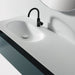 Eviva Modena 32 in. Wall Mounted Teal Bathroom Vanity with White Integrated Solid Surface Countertop