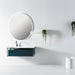 Eviva Modena 32 in. Wall Mounted Teal Bathroom Vanity with White Integrated Solid Surface Countertop