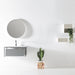 Eviva Modena 32 in. Wall Mounted Teal Bathroom Vanity with White Integrated Solid Surface Countertop