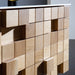 Eviva Mosaic 33 in. Wall Mounted Oak Bathroom Vanity with White Integrated Solid Surface Countertop
