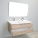Eviva Smile 48" Modern Bathroom Vanity Set with Integrated White Acrylic Double Sink Wall Mount