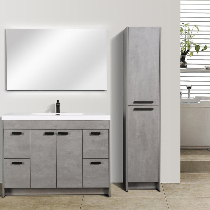 Eviva Lugano 48" Modern Bathroom Vanity with White Integrated Acrylic Sink