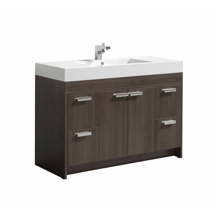 Eviva Lugano 48" Modern Bathroom Vanity with White Integrated Acrylic Sink