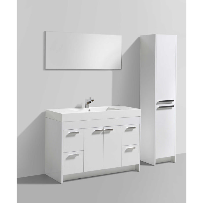 Eviva Lugano 48" Modern Bathroom Vanity with White Integrated Acrylic Sink