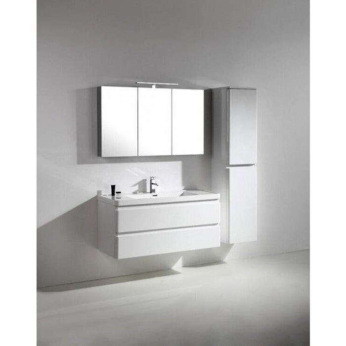 Eviva Glazzy 48" Wall Mount Modern Bathroom Vanity with Single Sink High Glossy White