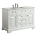 Eviva Monroe 42 in. Bathroom Vanity with White Carrara Marble Top & White Undermount Porcelain Sink