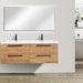 Eviva Surf 57" Modern Bathroom Vanity Set with Integrated White Acrylic Double Sink