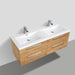 Eviva Surf 57" Modern Bathroom Vanity Set with Integrated White Acrylic Double Sink