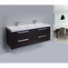 Eviva Surf 57" Modern Bathroom Vanity Set with Integrated White Acrylic Double Sink