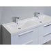 Eviva Surf 57" Modern Bathroom Vanity Set with Integrated White Acrylic Double Sink