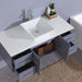 Eviva Totti Wave 48-Inch Modern Bathroom Vanity With Counter-Top And Sink