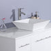 Eviva Totti Wave 48-Inch Modern Bathroom Vanity With Counter-Top And Sink