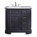 Eviva Glory 42" Bathroom Vanity with Carrara Marble Counter-top and Porcelain Sink