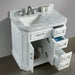 Eviva Glory 42" Bathroom Vanity with Carrara Marble Counter-top and Porcelain Sink