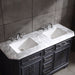 Eviva Glory 60" Bathroom Vanity with Carrara Marble Counter-top and Porcelain Sink