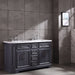 Eviva Glory 60" Bathroom Vanity with Carrara Marble Counter-top and Porcelain Sink