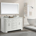 Eviva Glory 60" Bathroom Vanity with Carrara Marble Counter-top and Porcelain Sink