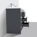 Eviva Lugano 84" Oak Modern Bathroom Vanity with White Integrated Acrylic Double Sink