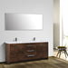 Eviva Lugano 84" Oak Modern Bathroom Vanity with White Integrated Acrylic Double Sink