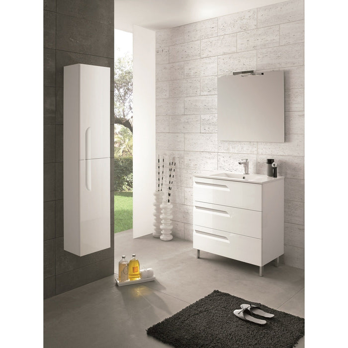 Eviva Vitta 24" Modern Bathroom Vanity with White Integrated Porcelain Sink