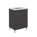 Eviva Vitta 39? Modern Bathroom Vanity with White Integrated Porcelain Sink
