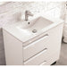Eviva Vitta 39? Modern Bathroom Vanity with White Integrated Porcelain Sink