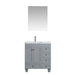 Eviva Happy 30" x 18" Transitional Bathroom Vanity with white carrara marble counter-top