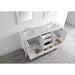 Eviva Aberdeen 78" Transitional White Bathroom Vanity with White Carrera Countertop