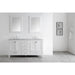 Eviva Aberdeen 78" Transitional White Bathroom Vanity with White Carrera Countertop