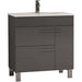 Eviva Cup 31.5" Grey Modern Bathroom Vanity with White Integrated Porcelain Sink