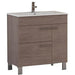 Eviva Cup 31.5" Grey Modern Bathroom Vanity with White Integrated Porcelain Sink
