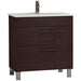 Eviva Cup 31.5" Grey Modern Bathroom Vanity with White Integrated Porcelain Sink