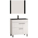 Eviva Cup 31.5" Grey Modern Bathroom Vanity with White Integrated Porcelain Sink