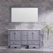 Eviva Booster 72 in. Double Sink Vanity in White with White Carrara Marble Countertop