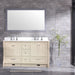 Eviva Booster 72 in. Double Sink Vanity in White with White Carrara Marble Countertop