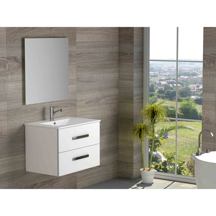 Eviva Astoria 28" Modern Bathroom Vanity with White Integrated Porcelain Sink