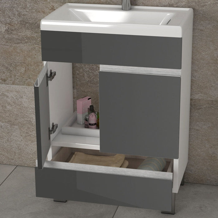 Eviva Petite Plus 24” Vanity with Porcelain sink