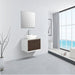 Eviva Santa Monica 30 in Wall Mount Bathroom Vanity with White Porcelain Vessel Sink