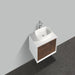 Eviva Santa Monica 30 in Wall Mount Bathroom Vanity with White Porcelain Vessel Sink