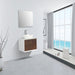 Eviva Santa Monica 30 in Wall Mount Bathroom Vanity with White Porcelain Vessel Sink