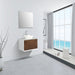 Eviva Santa Monica 36 in Wall Mount Bathroom Vanity with White Porcelain Vessel Sink
