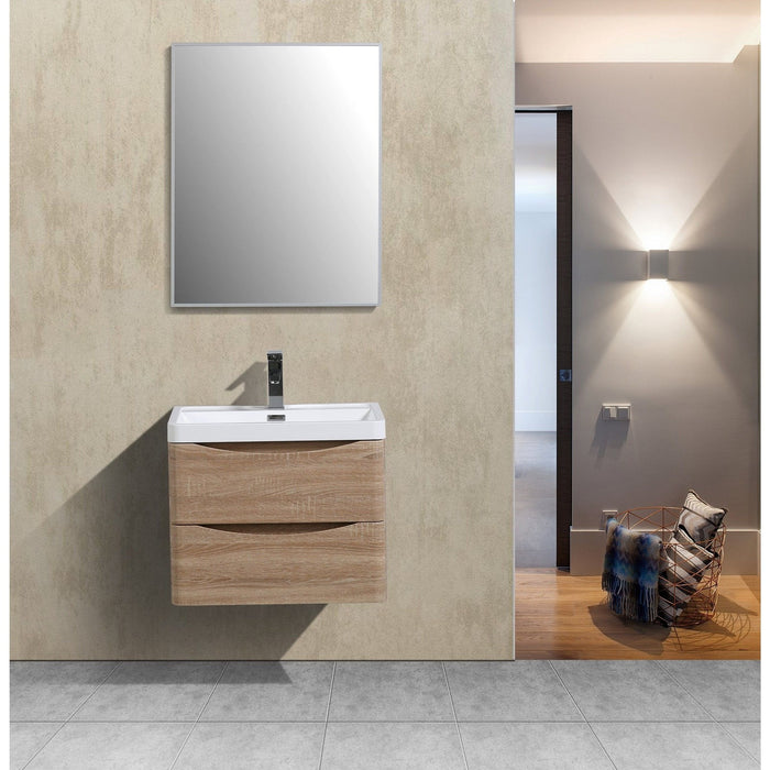 Eviva Smile 24" Modern Bathroom Vanity Set with Integrated White Acrylic Sink