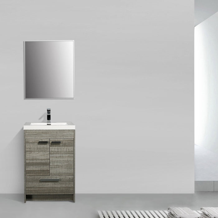 Eviva Lugano 24" Modern Bathroom Vanity with White Integrated Acrylic Sink