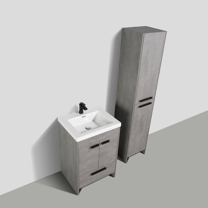 Eviva Lugano 24" Modern Bathroom Vanity with White Integrated Acrylic Sink