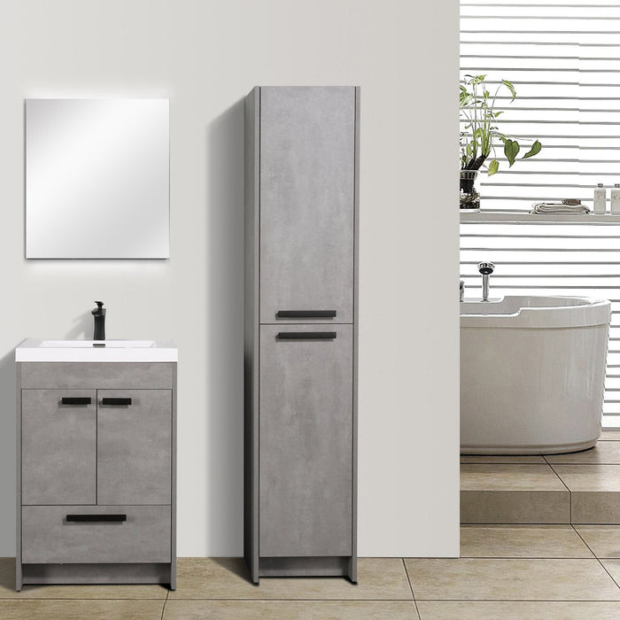 Eviva Lugano 24" Modern Bathroom Vanity with White Integrated Acrylic Sink